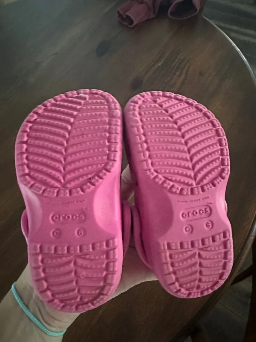 Kids Pink Slip-On Crocs